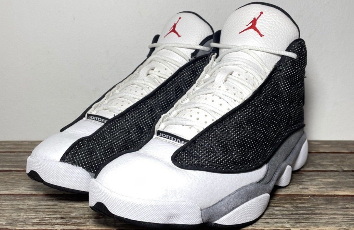 Air Jordan 13 sneakers after cleaning